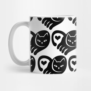 BLACK CAT PATTERN Mug